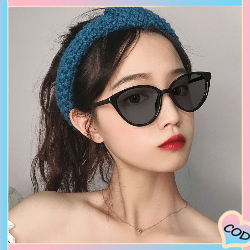 Kacamata Leopard Wanita Cat Eye Anti Radiasi Korean Fashion Kacamata Bulat Cat Eye Eyeglasses Versatile Optical Wanita