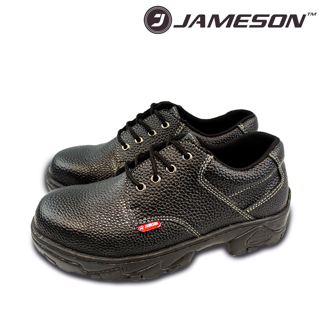 Sepatu Safety Shoes tali pendek Jameson TL / kulit asli / besi du penghujung