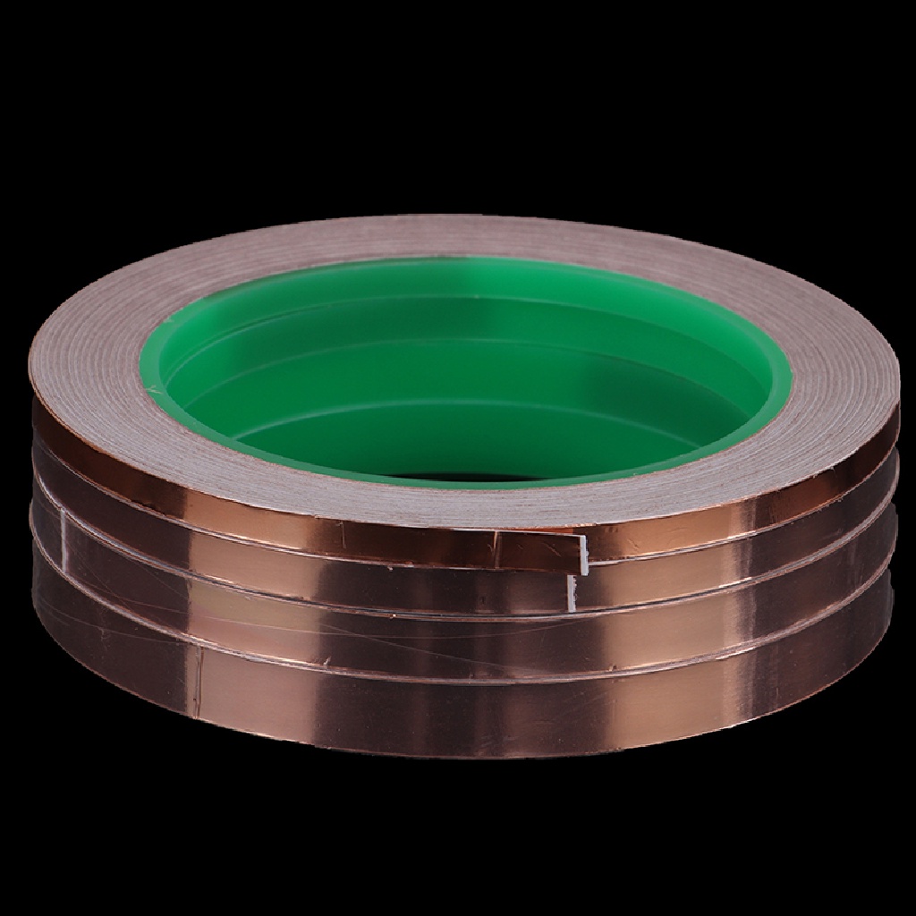 Pita Perekat Konduktif Sisi Ganda Bahan Tembaga Foil Ukuran 20M