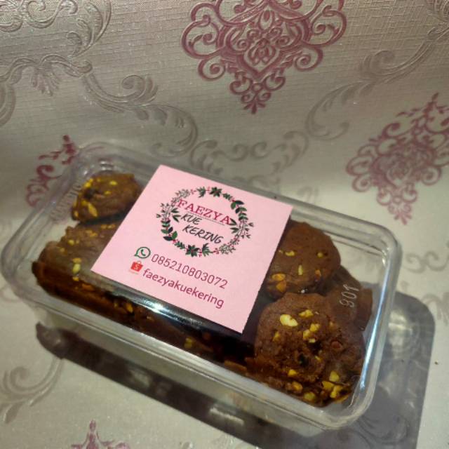 

Double Chocolate Cookies homemade | Kue Kering | 500gr | Faezya Kue Kering