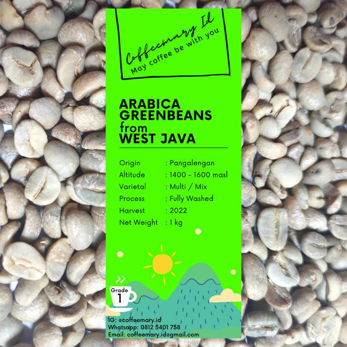 

GREEN BEAN - ARABIKA - JAWA BARAT - FULLY WASHED - GRADE 1 - 1 KG KOPI