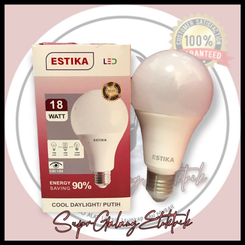 Lampu Led Estika Bergaransi / Lampu LED Bagus Bergaransi / Bohlam Lampu LED Garansi