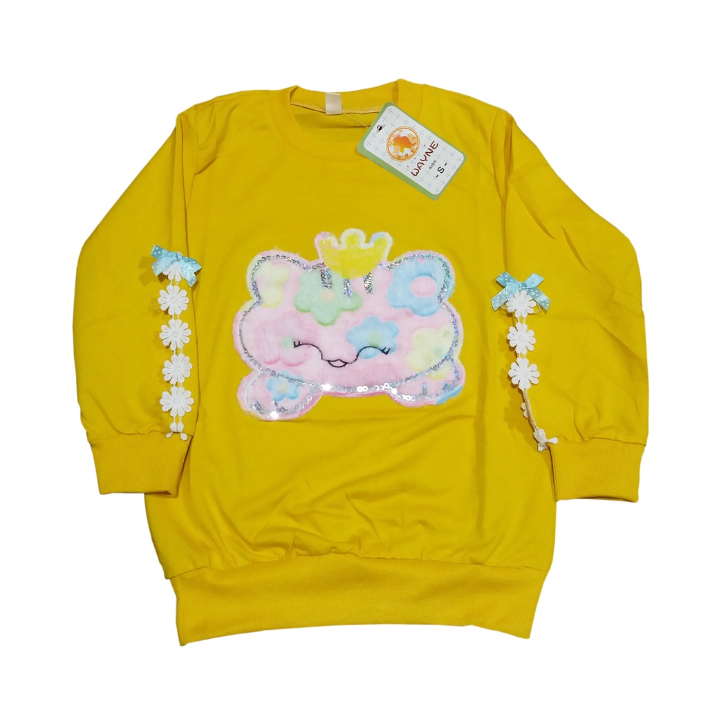 Kaos Anak Perempuan 6-12Tahun/Switer Anak Perempuan Import/Sweater Import anak-anak