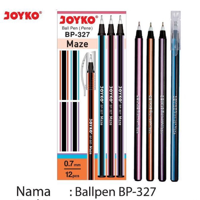 

Bolpen Pulpen Bolpoin Ballpen JOYKO Maze 0,7mm tinta hitam