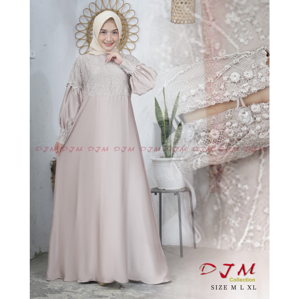 Permata Olshop / Kebaya Gamis Alisya DJM / Dress Pesta Kondangan / Baju Kebaya Modern Pesta / Baju Bridesmaid