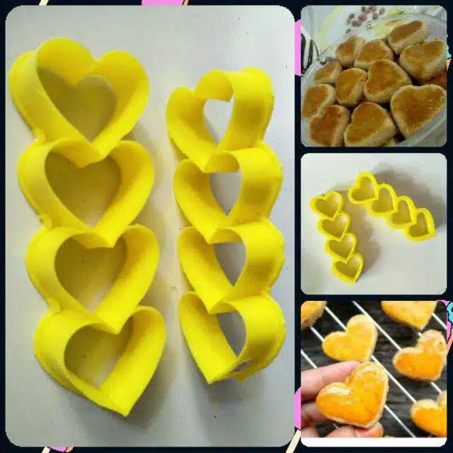Cutter Cetakan Kue Kering Plastik Bentuk Bulan Sabit
