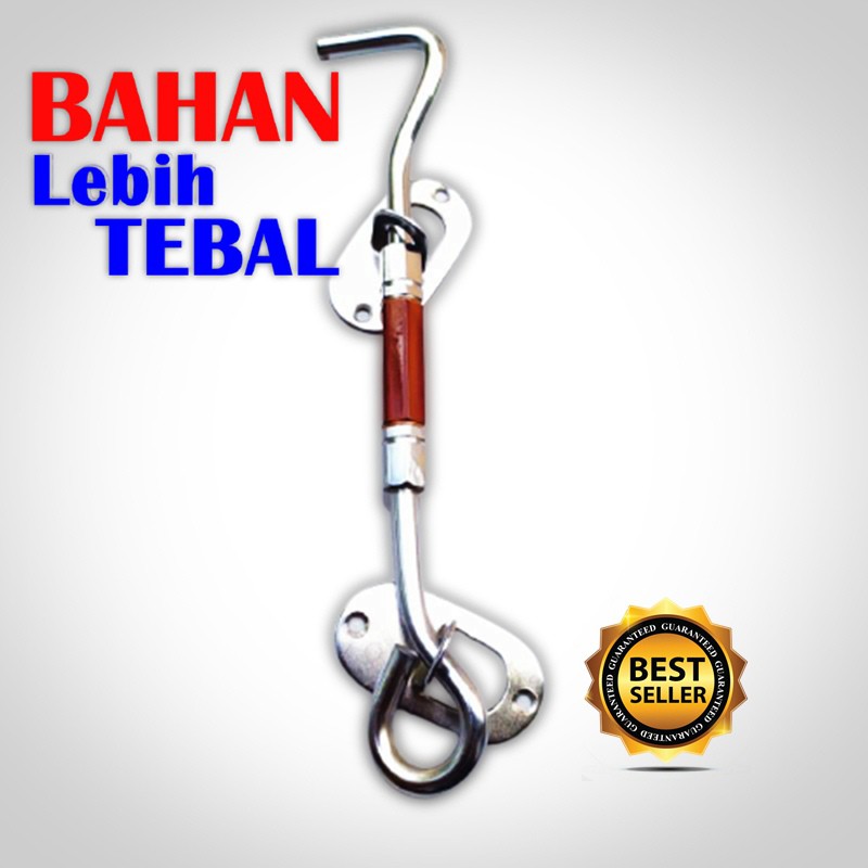 [CUCI GUDANG] Hak Angin Jendela 20cm 8inch Coklat Segienam Kunci Jendela Kait Jendela Penyangga