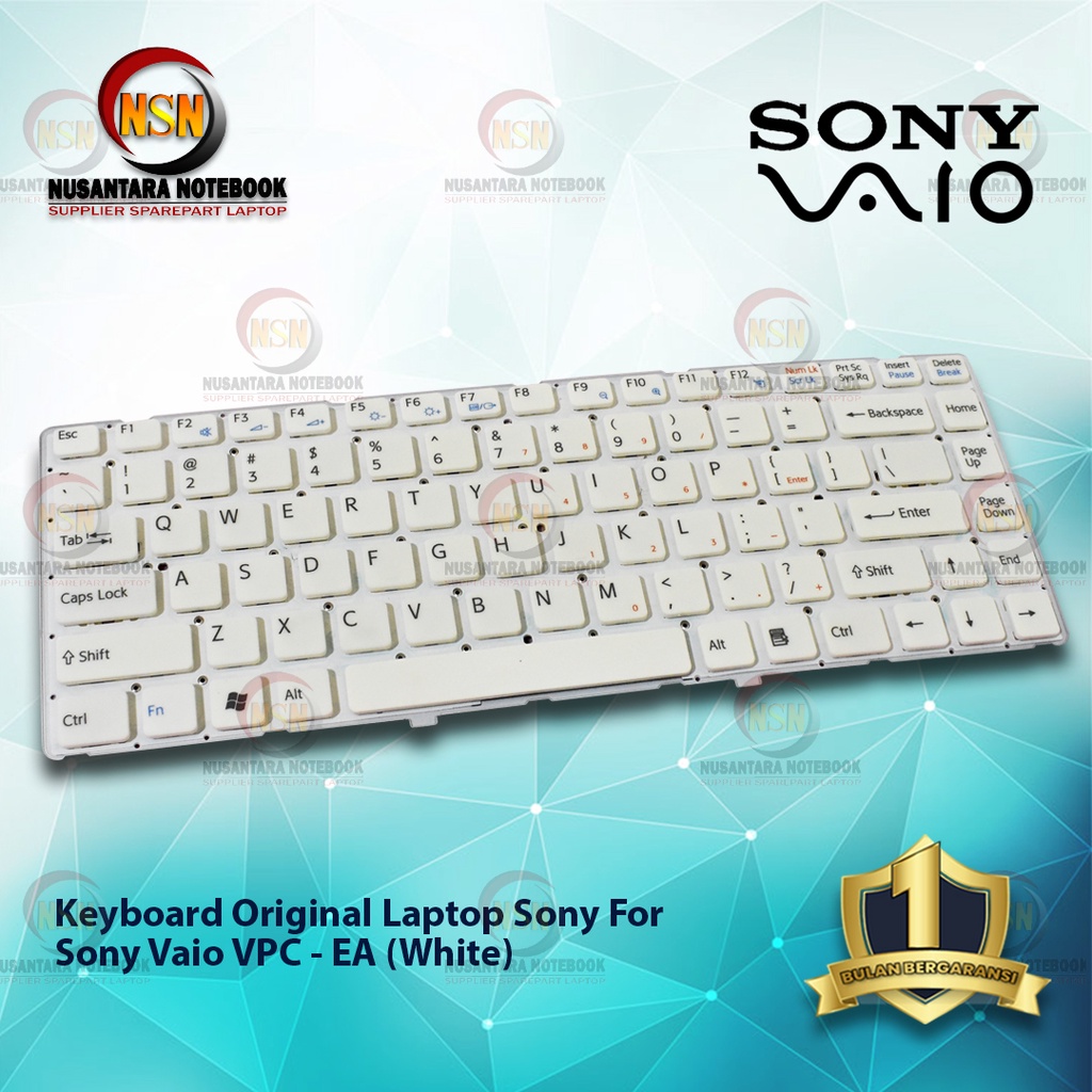 Keyboard Original Laptop Sony Vaio VPC - CA (White)