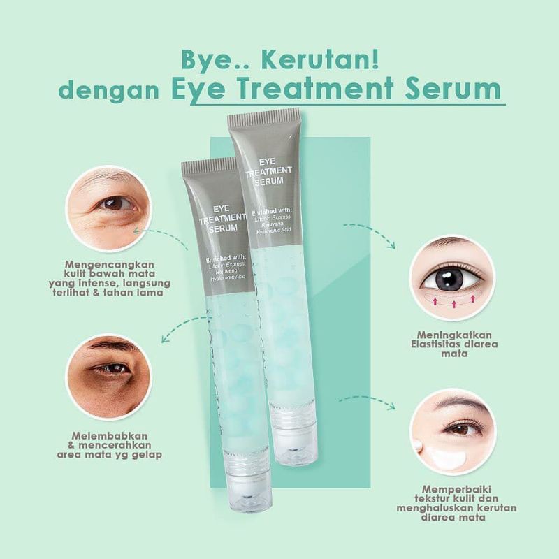 EYE TREATMENT SERUM , EYE SERUM MSGLOW SERUM KERUTAN MATA , SERUM LIPATAN MATA MS GLOW