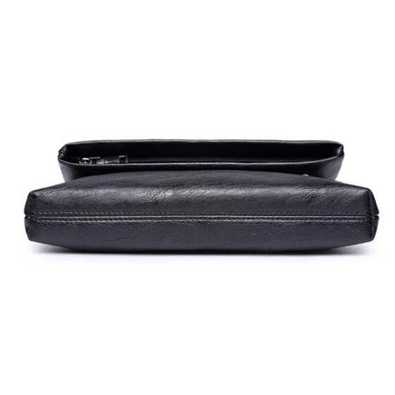 Mall Rhodey Tas Clutch Kulit Pria - 6011 - Black - CEN