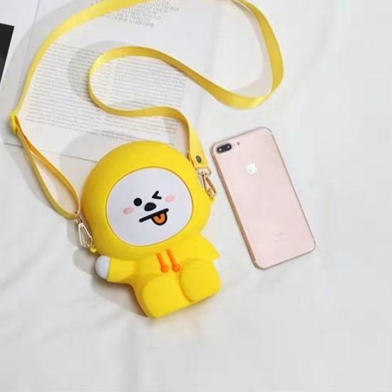 Tas Selempang Silikon BT21 Chimmy
