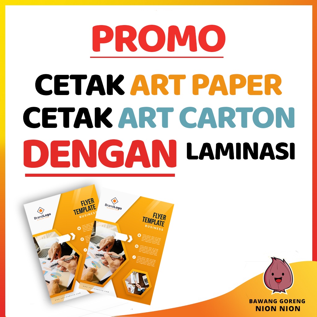 Jual Cetak Art Paper / Art Carton Ukuran A3 Dan A4 (Plus Laminating ...