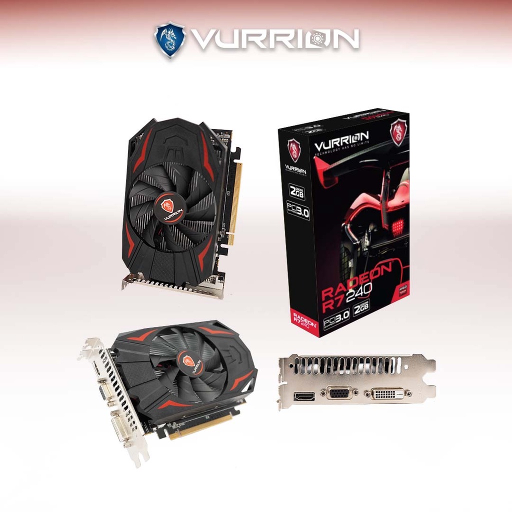 VGA AGS VURRION AMD RADEON R7 240 2GB GDDR5 128bit REAL CAPACITY