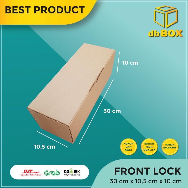 

(10Pcs)Kardus Uk. 30X10,5X10 Cm....Die Cut Kotak Kue, Snack -Aksesoris-Dll Model Box Pizza