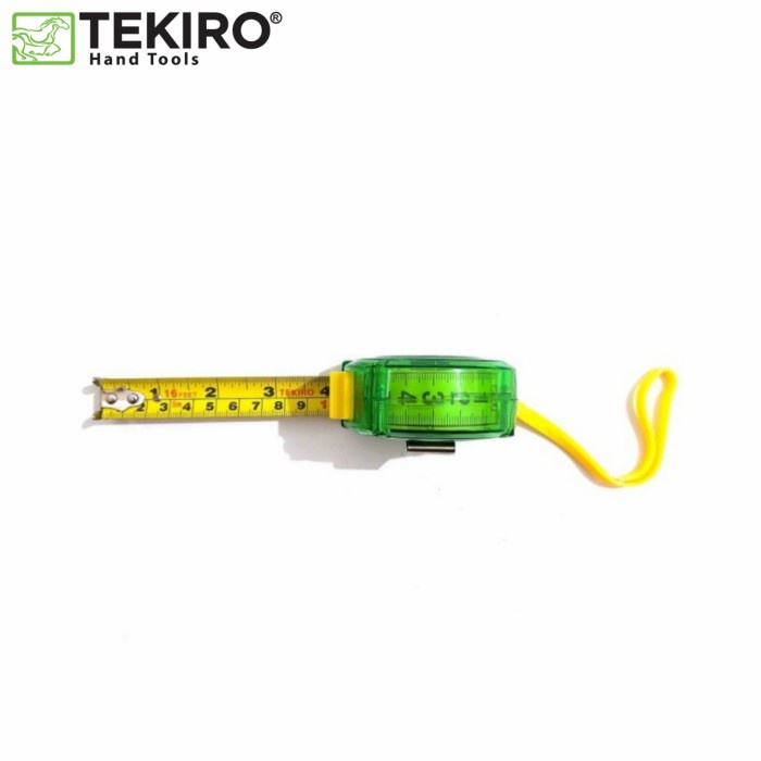 METERAN 5 M TEKIRO GT-MT1719 TRANSPARAN MEASUREMENT TAPE TRANSPARENT