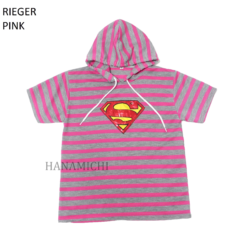 Hanamichi RIEGER Hoodie Anak Lengan Pendek Superhero