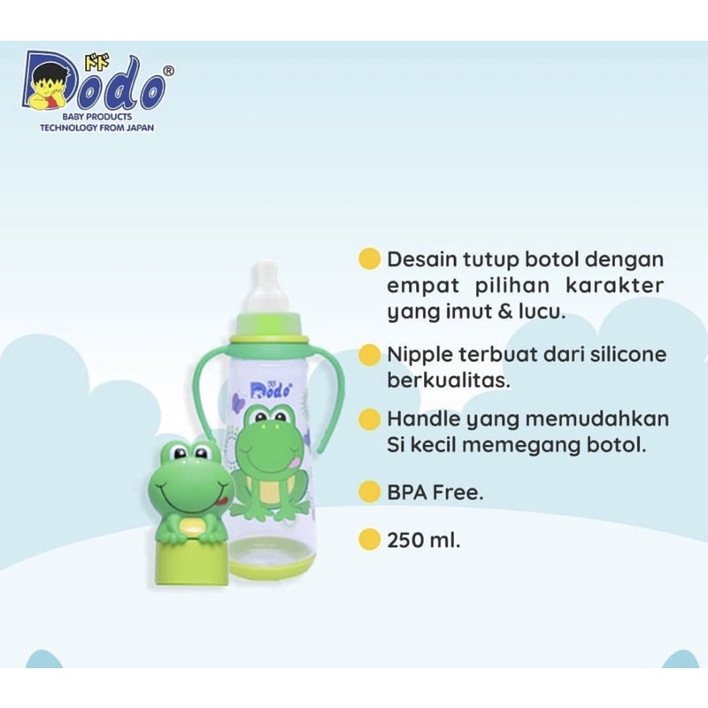 Dodo Botol Character 8oz 250ml - Botol Susu DBP027