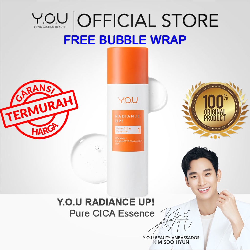 YOU Radiance Up! Pure CICA Essence KIMSOOHYUN Special Edition Sticker KSH BPOM