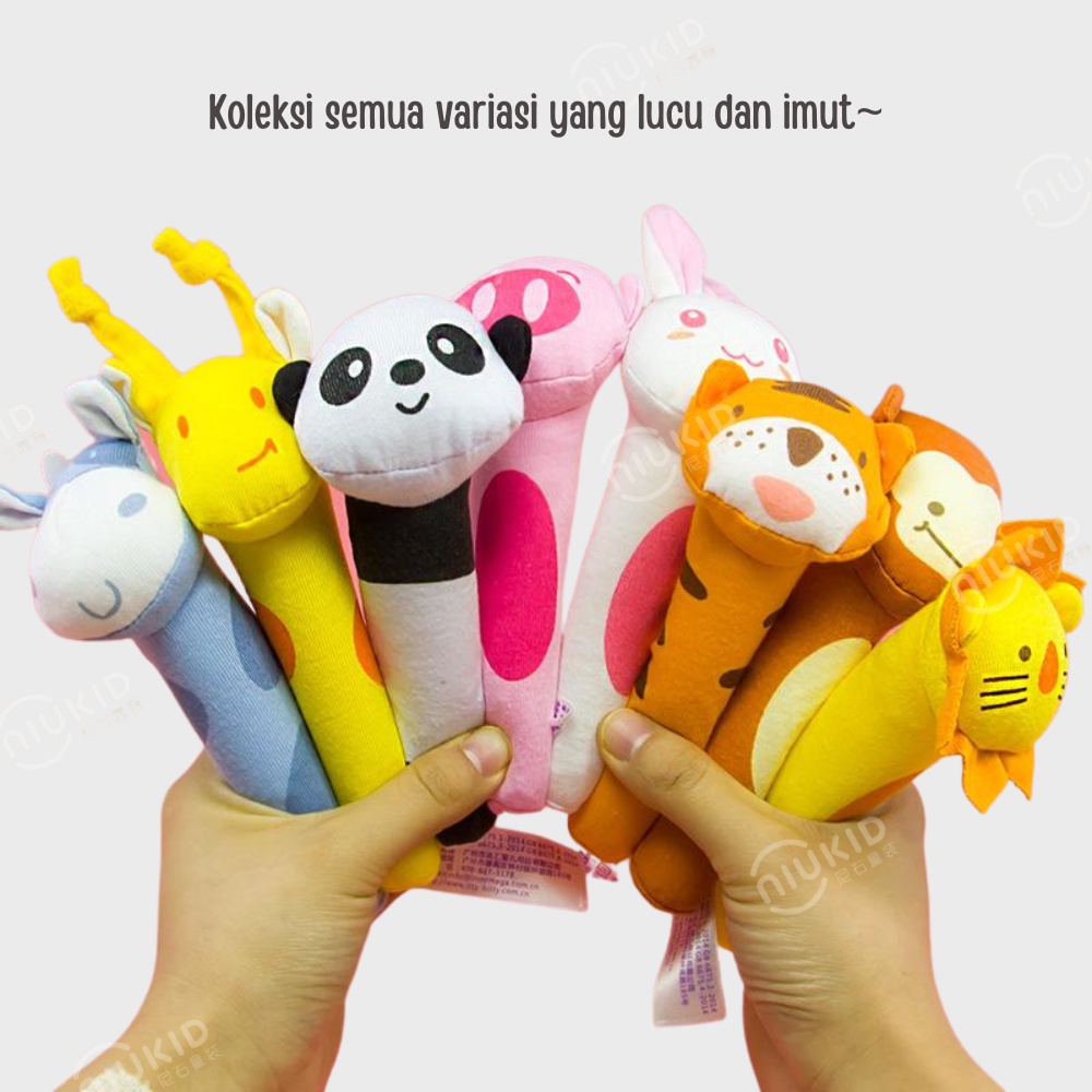 NIUKID MAINAN RATTLE STICK BAYI MAINAN TANGAN BAYI BUNYI LUCU