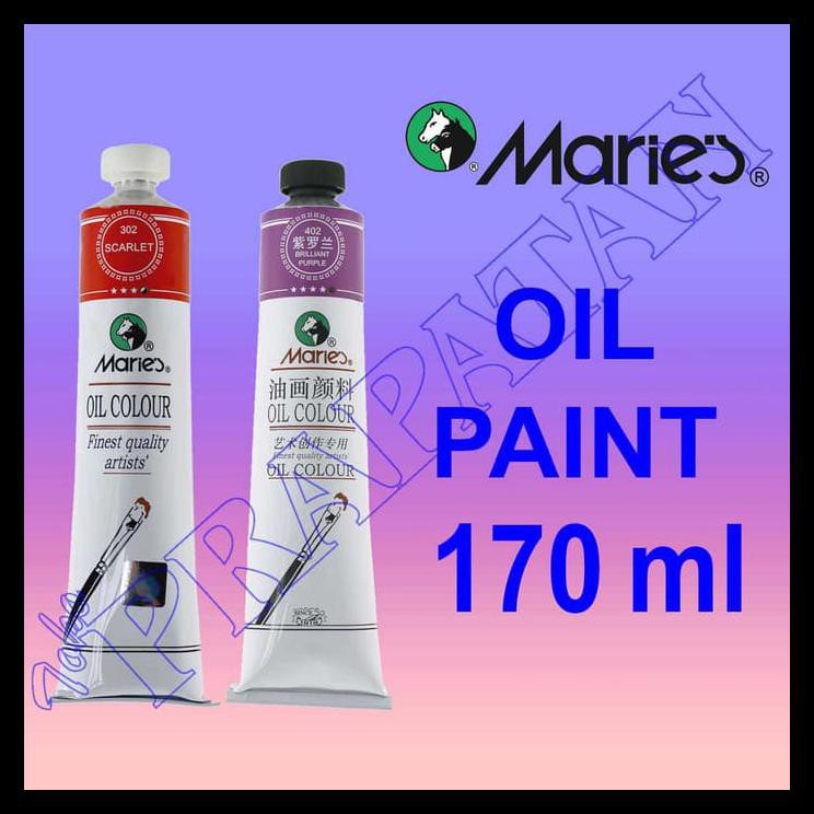 

DISKON CAT MINYAK MARIES / OIL PAINT 170 ML PERALATAN MELUKIS MURAH