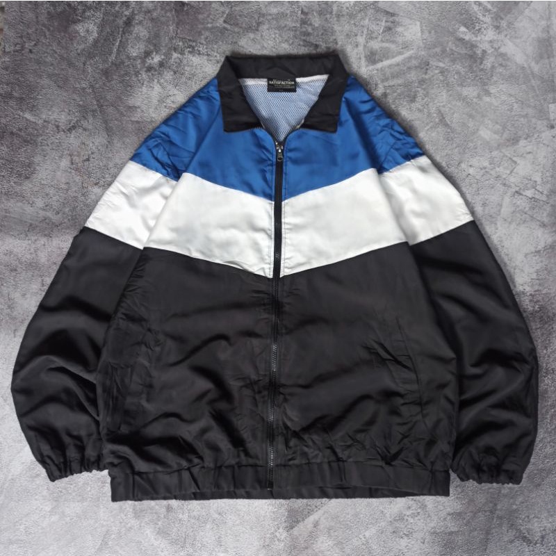 Splendid Satisfaction Threetone Colorblock Windbreaker Jaket