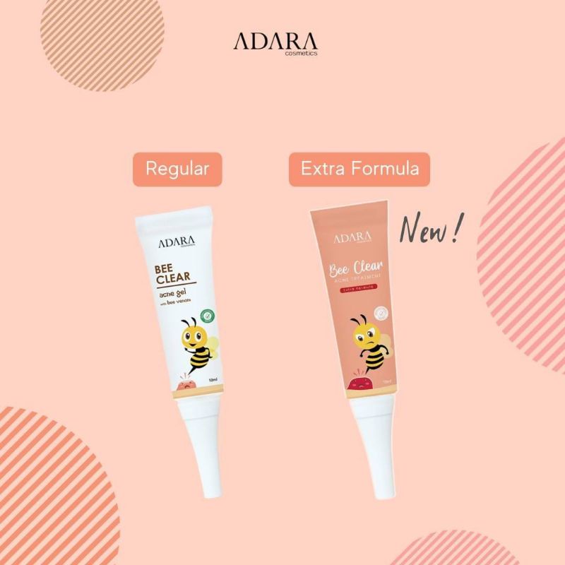 FREE GIFT | BPOM ADARA BEE CLEAR ACNE GEL REGULER | ACNE GEL EXTRA FORMULA | Obat Totol Jerawat