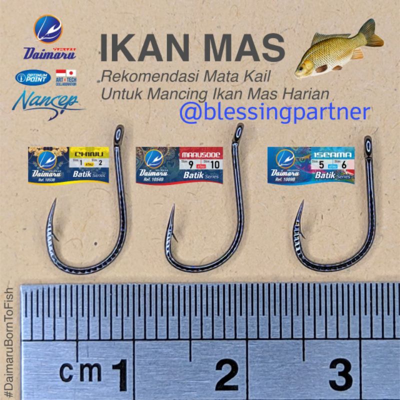 Kail Daimaru Hook Batik Series Type Chinu Mata Pancing