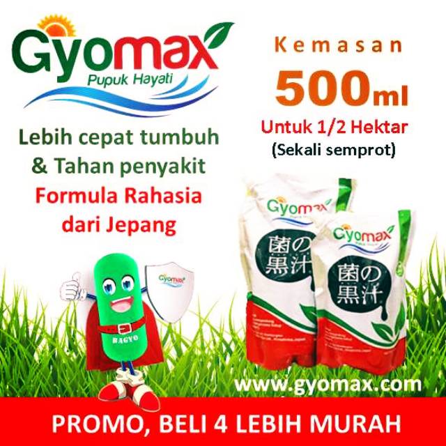 PUPUK HAYATI GYOMAX • KEMASAN 500ML
