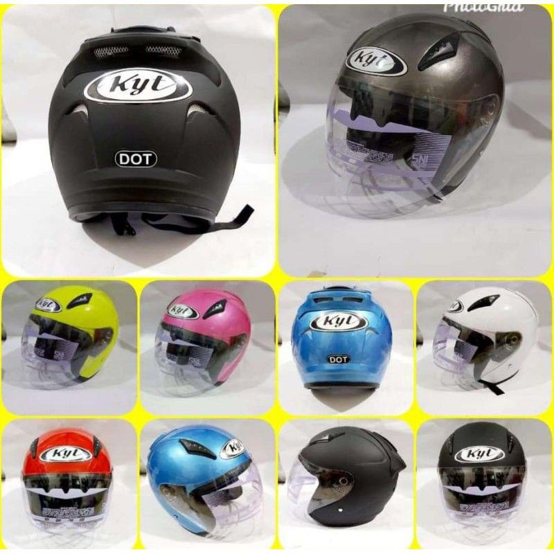 Helm SNI Pria Wanita  KYT Galaxy KW Berkwalitas Pack Box + Bublewrap