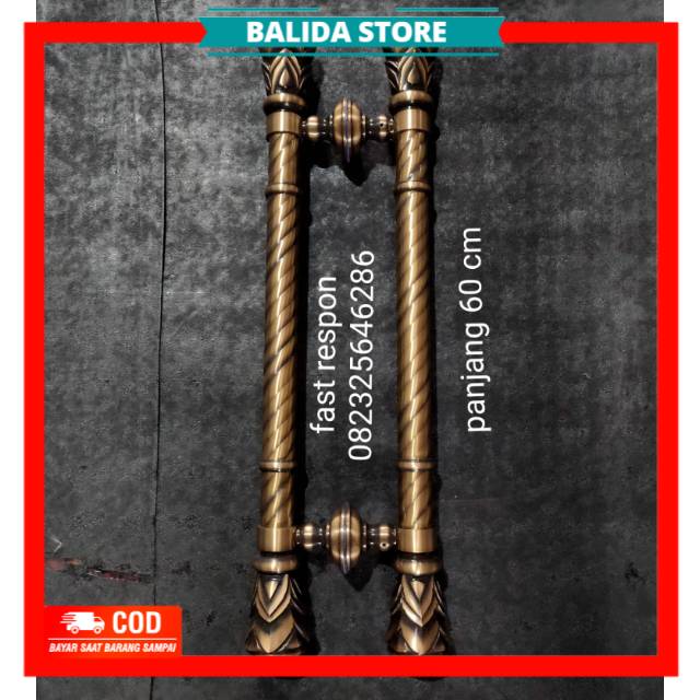 Handle Pintu Rumah Nanas Kuningan AB 60 cm