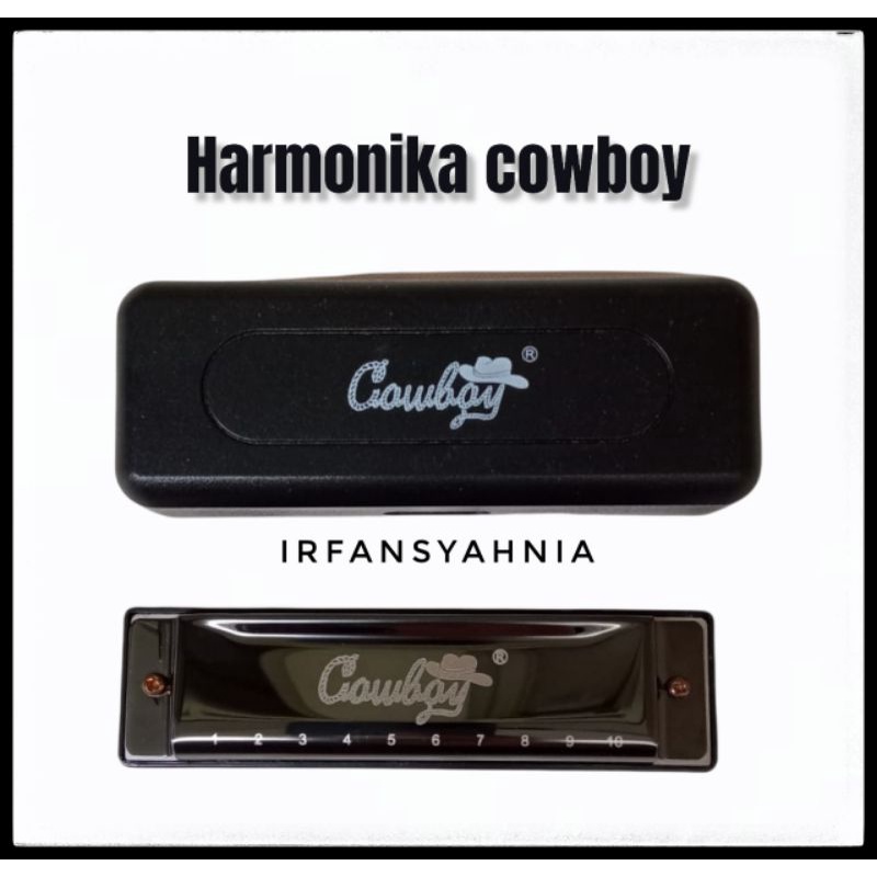 Harmonika cowboy 10 hole nada C original