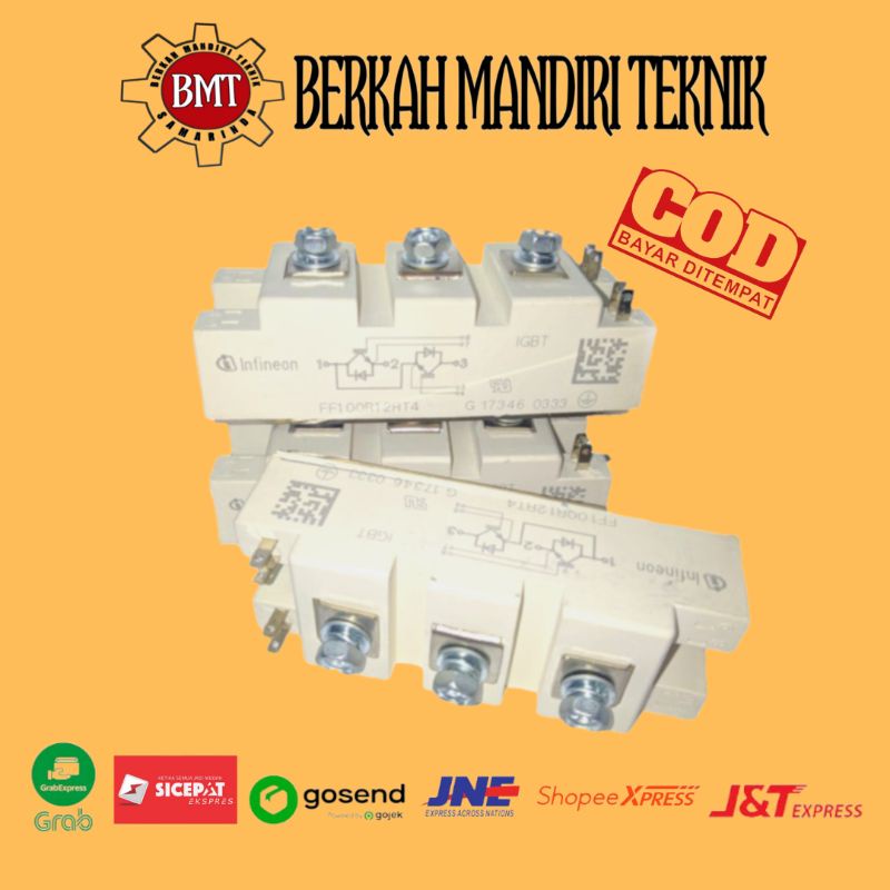 IGBT Modul FF100R12RT4/100A 1200V For Mesin Las 400A-500A 3 Pass