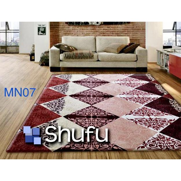 Karpet Malaysia 190X270 Jumbo / Karpet Import / Motif Minimalis Mn - Mn04 Termurah