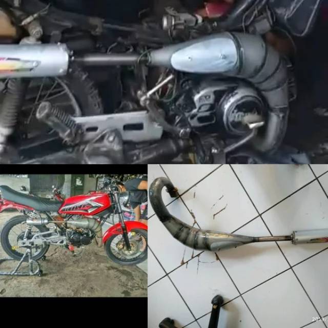 KNALPOT UDANG SATRIA 2 TAK FIZR F1ZR RX KING FORCE 1 TRAIL GASSTRACK-1