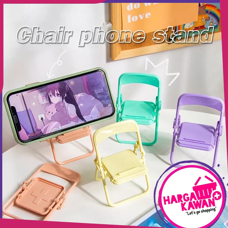 Stand Handphone Model Kursi Phone Holder Chair Dudukan hp Docking Sanderan Handphone Kemasan Plastik