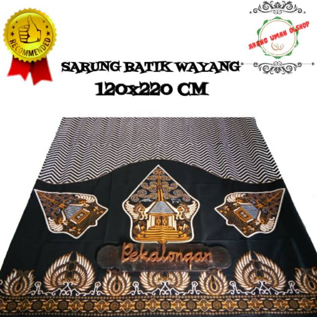 Sarung Batik Mahda Santri Gunungan Motif Wayang semar