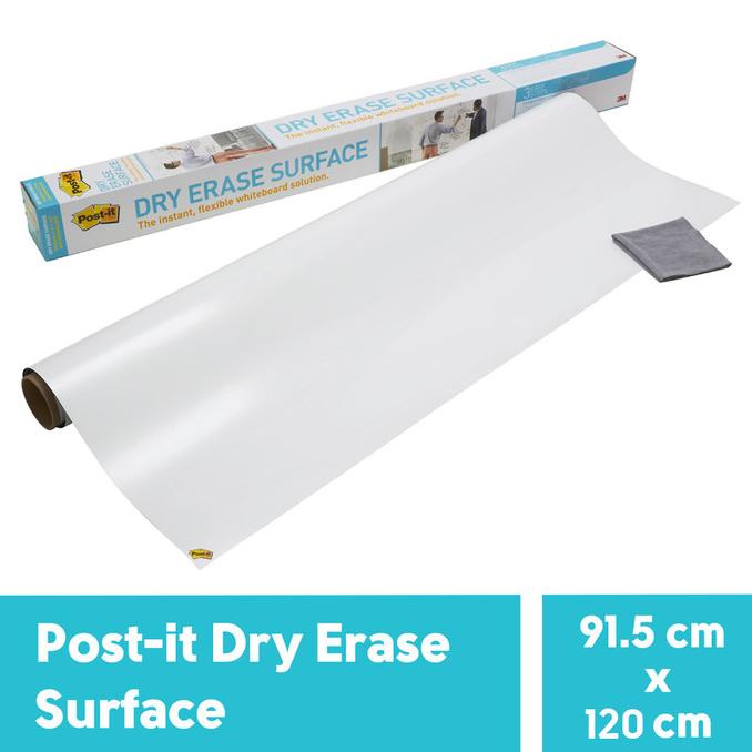 

Papan Tulis Post-it Dry Erase Surface DEF 4x3 ft Whiteboard Lembaran