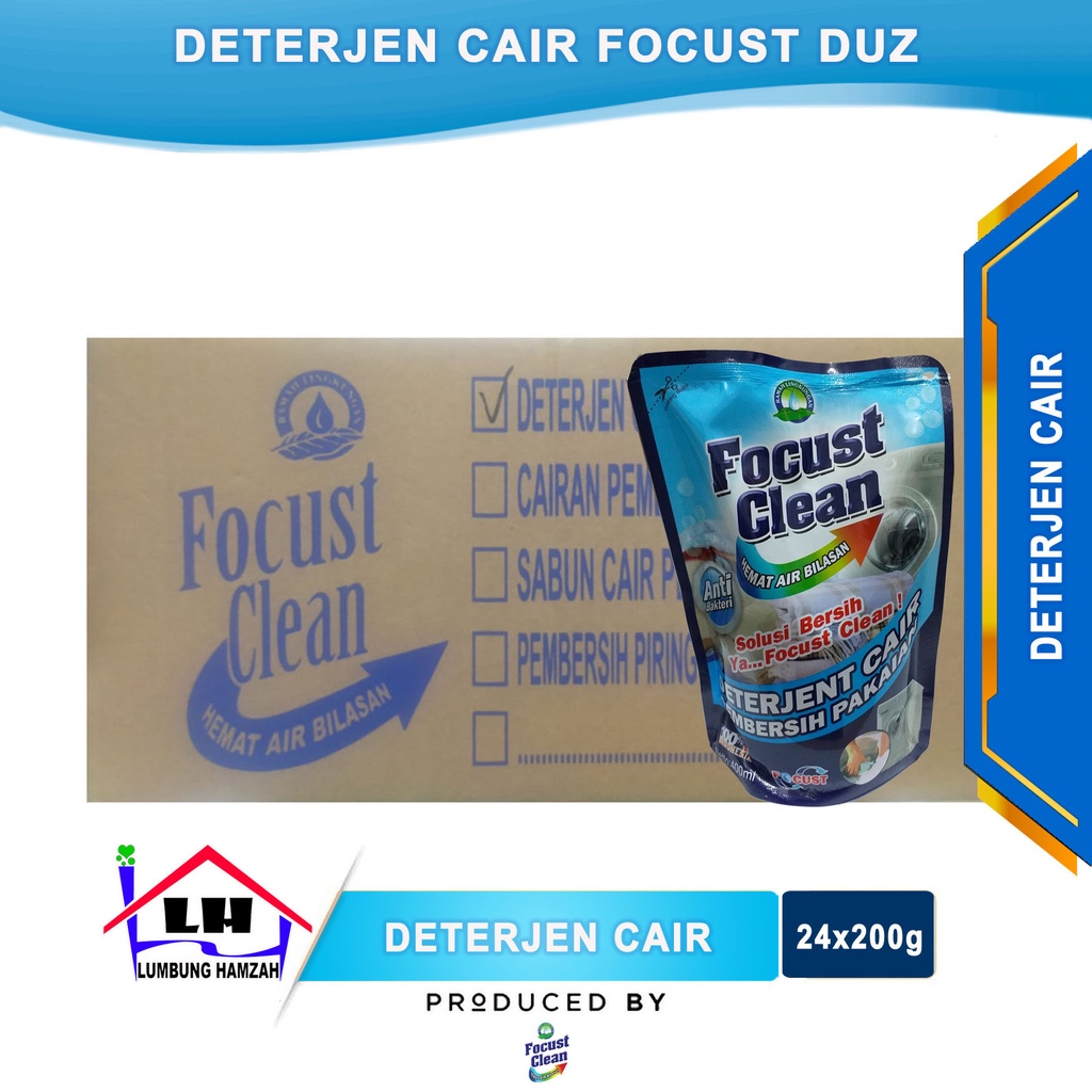 

Deterjen Cair FOCUST Duz Isi 24x200 ml