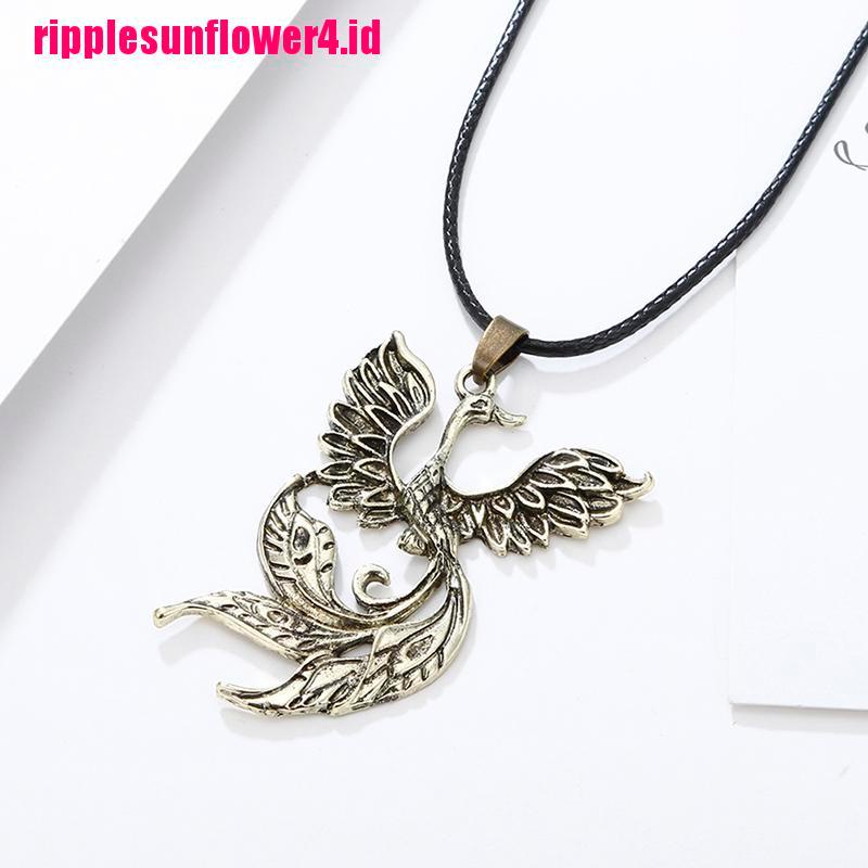 Kalung Choker Liontin Phoenix Gaya Vintage Untuk Pria / Wanita