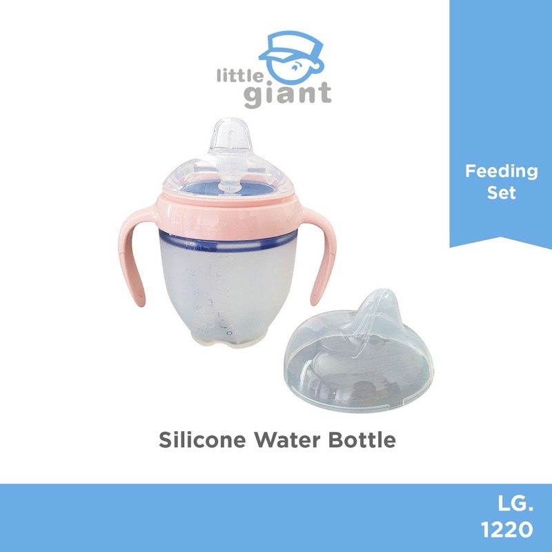 Little Giant Sillicone Water Bottle/Sippy cup anak/Training cup -Botol minum bayi