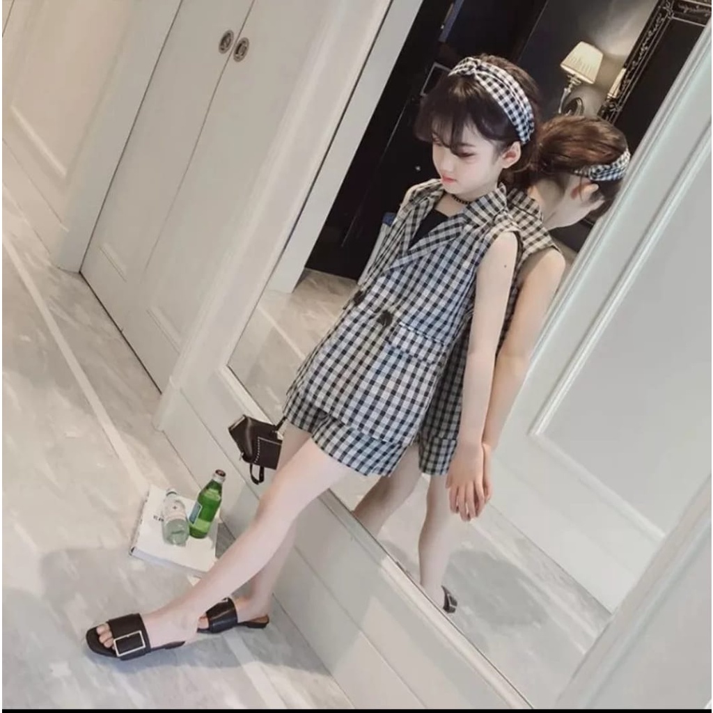 QF - SETELAN ANAK KOREA  LOLITA / 3IN1/MLK / MERAH / HITAM /UMUR 5-7 TAHUN/ TERBARU / KOREA/BANGKOK