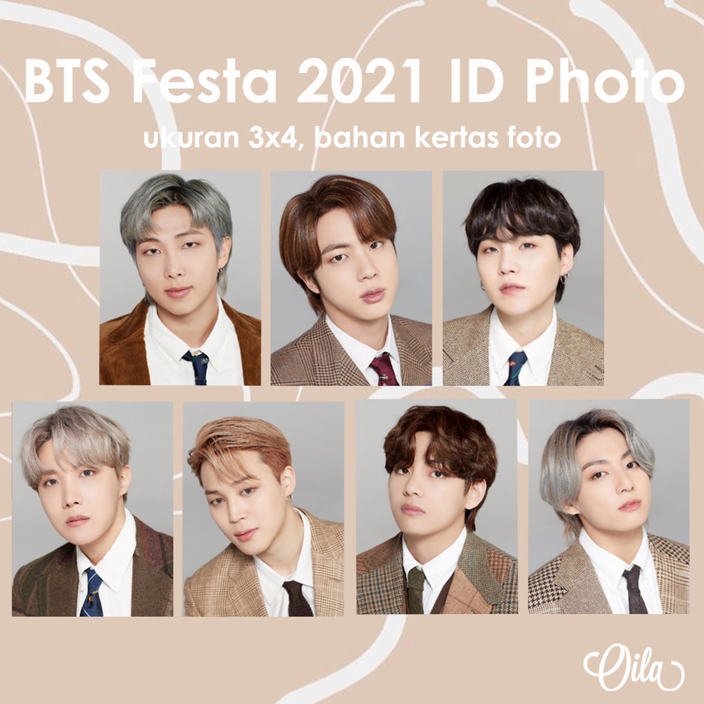 BTS festa 2021 id photo pas foto bangtan ukuran 3x4 cm idp002