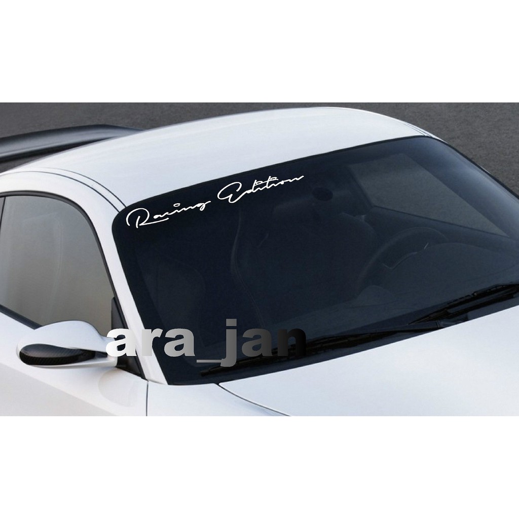 STICKER STIKER RACING EDITION MOBIL KAP KACA BODY TEMPEL SESUAI KEINGINGIN