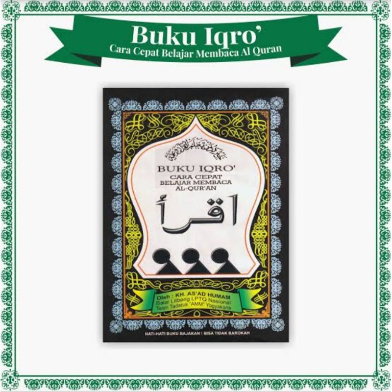 Buku Iqro Besar Iqro Bendel Besar Iqro Lengkap 1 - 6