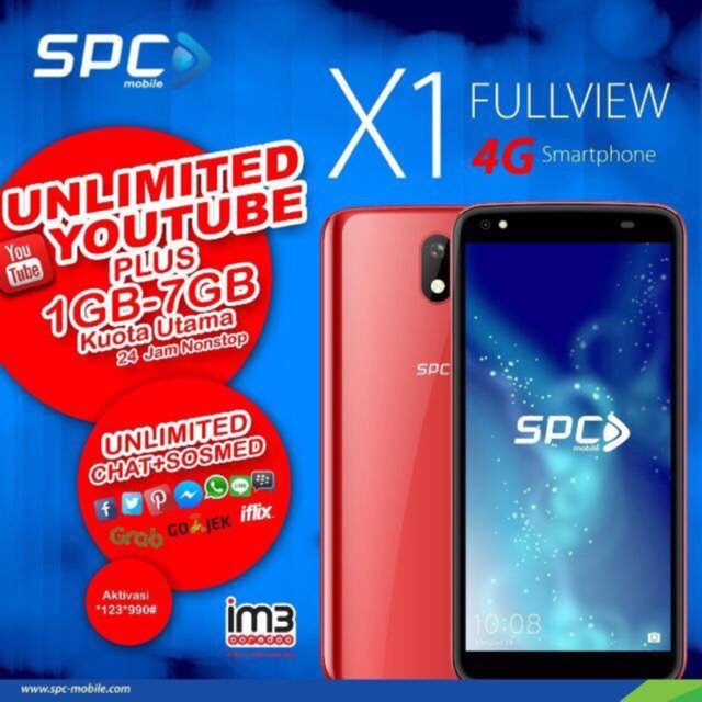 Spc X1 4g Lte Layar Fullview 5 5 Shopee Indonesia