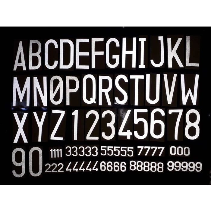 PS✨ Stiker Plat Nomor Mobil (Font Standar Samsat)