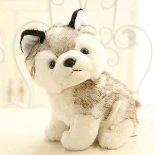 Boneka Anjing Husky Siberian Husky Penarik Kereta Salju