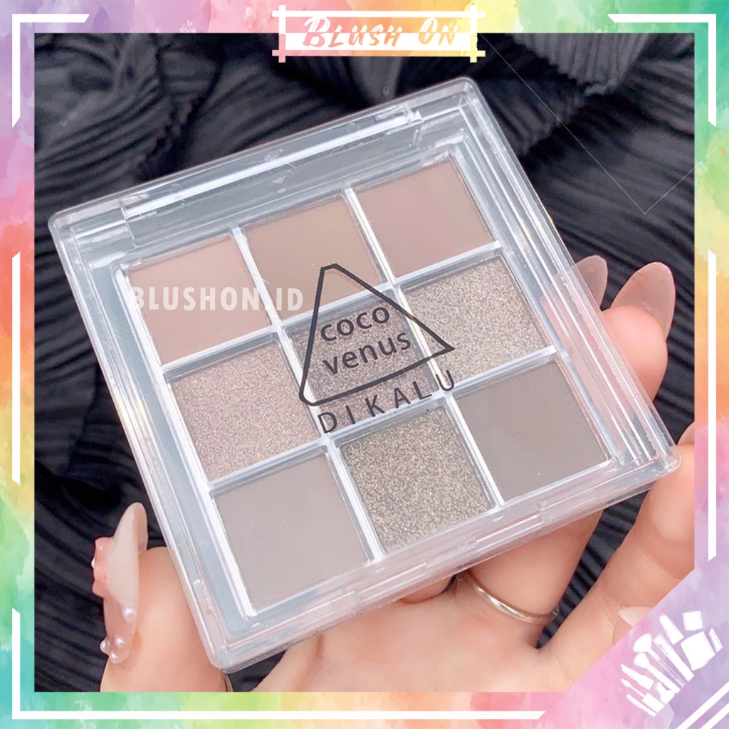 Dikalu Coco Venus Eyeshadow Glitter Matte 9 Color Waterproof Pigmented Pallete DK01
