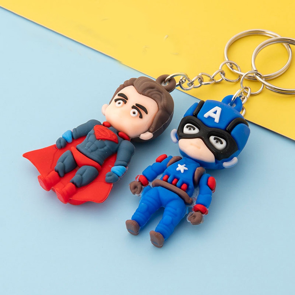 Gantungan Kunci Bentuk Boneka Kartun Marvel Hero