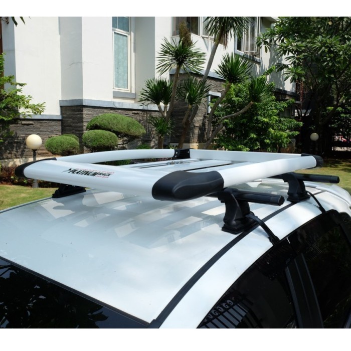 Paket Rack Atas Platinum & Cross Bar Jepit Roof Rail Platinum Mobil Suzuki XL7